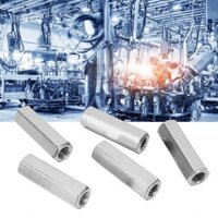 Rrianfo 5 PCS COUPLING NUTS M10 HEX NUT Thép không gỉ 304 Kết nối buộc