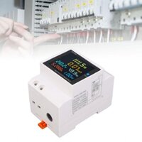 Rrianfo Máy đo năng lượng một pha kỹ thuật số DIN Rail AC Điện áp điện áp dòng điện Tần số Tần suất sử dụng điện