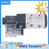 Rrianfo Pneumatic Solenoid Valve Electric Air Switch 2 Position 5 Way AC 220V PT1/4 for Control