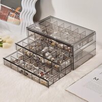 Rrlnmd 1 Gói 3 Lớp 72 Lưới Dung Tích Lớn Vòng Bông Tai Vòng Cổ Hộp Bảo Quản Trang Sức Để Bàn Ngăn Kéo Tổ Chức Hộp Bảo Quản Chống Bụi MỚI