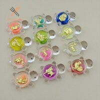 Rrlnmd 10 Chiếc Dạ Quang Mười Hai Cung Hoàng Đạo Rùa Mini Nhân Vật Trang Trí Cá Phát Sáng Trong Bóng Tối Nhân Vật Vườn Micro Phong Cảnh Trang Trí MỚI