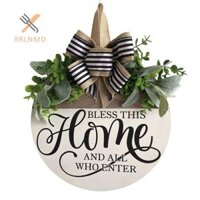 Rrlnmd Biển Chào Mừng Cho Cửa Trước, Gỗ Tròn Mộc Mạc Treo Tường Trang Trí Ngoài Trời, Hàng Rào Hiên Nhà Treo Quà Tặng Cho Gia Đình MỚI