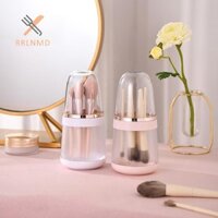 Rrlnmd Trong Suốt Cọ Trang Điểm Giá Đỡ Di Động Để Bàn Trang Điểm Tổ Chức Hộp Bảo Quản Dụng Cụ Trang Điểm Hộp Đựng Có Nắp MỚI