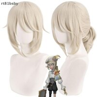 Rt Identity V Edgar Walden Cosplay Tóc Giả Kem Trắng Đuôi Ngựa Uốn Tóc Halloween Giáng Sinh Người Phụ Nữ Cos Đạo Cụ Vai Trò Chơi Carnaval VN