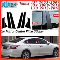 Rto Nissan Teana Bóng Đen Cửa Xe Ô Tô Cửa Sổ Trung Tâm Cột B C Trụ Cột Bài Miếng Dán Viền Gương Trang Trí Phim Cho Teana J31 J32 L33 2013-2018 2020 Phụ Kiện