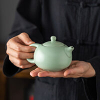 Ru Kiln Ấm Trà Gốm Ru Lò Bộ Trà Nhỏ Ấm Trà Thái Ru Sứ Kung Fu Trà Đen Ấm Trà Đơn Nồi Xishi