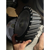 ru lô, lô cao su máy mài đai nhám kích thước 250 dày 75 lỗ cốt 25