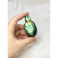 Rùa Labradorite hắc nguyệt quang xà cừ