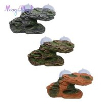 Rùa Leo Bước Trang Trí Bể Cá Đá Rùa Dock Nghỉ ngơi Sân thượng Cho Động Vật lưỡng cư Ếch Bò Sát