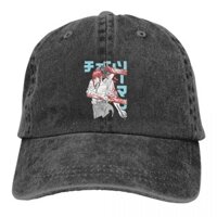 Rửa Mũ Bóng Chày Nam Xanh Trucker Snapback Mũ Bố Nón Cưa Xích Người Manga Mũ Golf