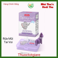 Rửa mũi tai voi Buona Spray Sol - Dụng cụ xịt rửa mũi chuyên dụng cho trẻ em (Hàng Chính Hãng )