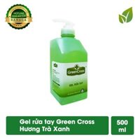 Rửa Tay Khô 💕HÀNG CHÍNH HÃNG💕 Gel rửa tay khô GREEN CROSS chai 500ml - Hương Trà Xanh | Sanaga