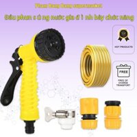 Rửa xe, tưới hoa rau củ, vòi phun nước vệ sinh, bộ súng bắn nước tắm sân vườn