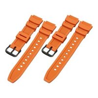 Rubber  Strap  18mm Width for W-735H F-108WH Sgw-400H - Orange Black