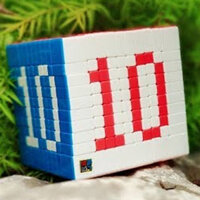 Rubik 10x10 QiYi 10 Tầng Xoay Trơn Bền Đẹp Nhựa Nhám Chống Xước | The Gioi Rubik