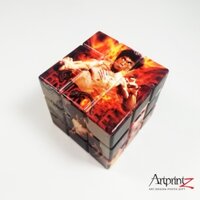 Rubik 3x3 ArtprintZ "Huyền thoại võ thuật Lý Tiểu Long (Bruce Lee)" cực bền, cao cấp