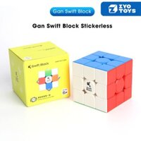 Rubik 3x3 Gan Swift Block Stickerless Có Nam Châm- Rubic Gan 355s Hãng Gan- Zyo Toys
