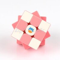 Rubik 3x3x3 GAN Monster Go Cloud Pink (Stickerless hồng) - Đồ Chơi Rubik 3 Tầng - ZyO Rubik