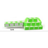Rubik Biến thể Rắn Magic Snake QiYi 72 đoạn màu xanh lá đồ chơi cho bé phát triển trí não