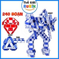 ✅Rubik Rắn Snake 240 / 192 / 144 /108/ 96 Đoạn. Rubic Biến Thể Dạng Dây (Thước kẻ) Siêu Dài. Thế Giới Rubik