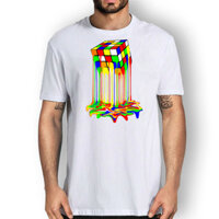 Rubiks Cube Áo Nhiều Màu Sắc Rubik 'S Cube Mới Lạ Đồ Họa Tee Nghệ Thuật Geniuses Tee