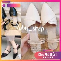 RUBY_SHOP Giày nữ độn đế 3p mang 2 kiểu dáng hàn quốc - mã 766