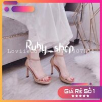 RUBY_SHOP- GIÀY SANDAL CAO GÓT 9 PHÂN ĐẾ ĐÚP QUAI MẢNH - SANDAL CAO GÓT 9 PHÂN ĐÚP ĐẾ GÓT NHỌN 9CM - G200207