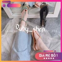 RUBY_SHOP- GIÀY SANDAL NỮ ĐẾ BỆT DÂY MẢNH - SANDAL NỮ DÂY MẢNH ĐẾ BỆT KẸP - SANDAN NỮ XỎ NGÓN ĐẾ BỆT DÂY - S200514