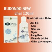 RUDONDO NEW chai 120ml Sữa tắm gội ngừa gàu nấm ngứa toàn thân