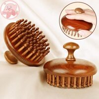 Ruelen 79 Răng Gỗ Trị Liệu Massage Lược Da Đầu Máy Mát Xa Sandal Tự Nhiên Răng Tròn Guasha Cạo Toàn Thân VN