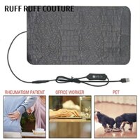 RUFF RUFF COUTURE   Tấm sưởi ấm thú cưng bằng điện Chăn có thể điều chỉnh 3 chế độ