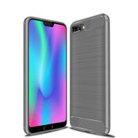 Rugged Armor Ốp Lưng Cho Huawei Honor 10/Honor 10 GT (Chính Kích thước màn hình: 5.84 inch) silicone mềm TPU Sợi Carbon Chải Ốp Lưng Điện Thoại