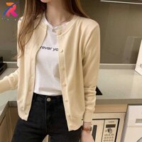 Ruidiandian Mùa Thu Dệt Kim Cardigan Cho Nữ Mỏng Bên Trong Áo Len Dài Tay Áo Mùa Xuân 2024 Mới Quần Áo Thường Ngày