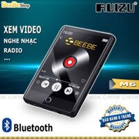 Ruizu M6 - Máy Nghe Nhạc Màn Hình Cảm Ứng 2.8 Inches, Bluetooth 5.0, Xem Video, Loa Ngoài, Bộ Nhớ Trong (8Gb)