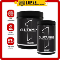 Rule 1 Glutamine Unflavored (75 - 130 servings) - (398g 698g) Đơn chất Glutamine giúp giảm đau và phục hồi cơ nhanh