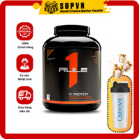 Rule 1 Protein Isolate 5Lbs - Sữa tăng cơ Rule1 - Whey Protein R1 - Chocolate Fudge - Không kèm bình lắc