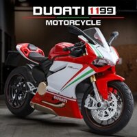[Rum] Tỉ lệ 1: 12 Ducati 1199 Mô hình xe máy hợp kim hiệu ứng ánh sáng và âm thanh Đồ chơi ô tô Diecast cho bé trai Quà tặng sinh nhật Đồ chơi trẻ em Bộ sưu tập xe hơi