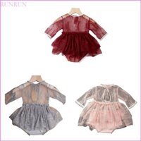 Run Chụp Ảnh Đạo Cụ Cho Bé Gái 0-1M Trẻ Sơ Sinh Tulle Tutu Ren Đầm Quần Áo Chụp Ảnh Cho Bé Sơ Sinh Tắm P
