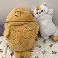 Run Lưới Đỏ Rẩy Âm   Cùng Loại Cá Tráp Đốt Gối Ôm Nhung Đồ Chơi Mèo Con Búp Bê T
