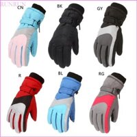 Run Mùa Đông Mới Trẻ Em Trẻ Em Găng Tay Trượt Tuyết Chống Gió Tuyết Chống Thấm Nước Ván Trượt Tuyết Mitten
