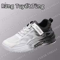 Rừng Tuyết Tùng☘Giày Thể Thao Màu gradient Thời Trang Mới Cho NamGiày nam Thể thao Thư giãn Thời trang