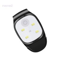 Runrun Đèn kẹp ngoài trời Đèn pha USB Đèn LED có thể sạc lại với 4 chế độ chiếu sáng để chạy bộ ban đêm an toàn khi đi bộ U