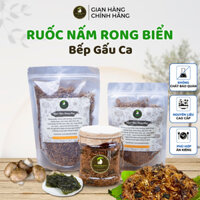 Ruốc nấm rong biển, chân nấm Việt thơm ngon chuẩn sạch, bếp Gấu Ca,chà bông nấm, món chay ngon