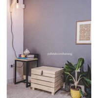 Rương gỗ thông đa dụng kích thước lớn chịu tải nặng chứa được nhiều đồ có quai cầm