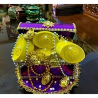 Rương vàng oản tài lộc. Tráp 5 thỏi vàng