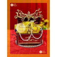 Rương vàng tráp tài lộc ,dâng lễ,oản lễ chùa, thờ Phật | LU Decor
