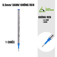 Ruột bút bi cây viết có ren xoáy cho các dòng bút Parker, Montblanc. Picasso, Lamy Minh House - 1 cái màu Xanh 0.5mm Không Ren