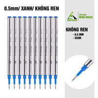 Ruột bút bi cây viết có ren xoáy cho các dòng bút Parker, Montblanc. Picasso, Lamy Minh House - Không RenXanh0.5mm10 chiếc