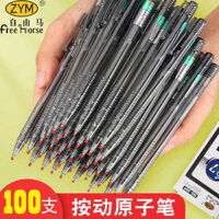 ruột bút gel 0.5mm bút ký tên cao cấp Bút bi ngựa tự do bút dầu bút bi bán buôn kiểu cũ màu xanh lam văn phòng ba màu đen ấn bút đỏ giáo viên sửa bài tập về nhà cho học sinh tiểu học bút chì nhiều màu kiểu cũ học sinh trung học cơ sở