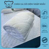 Ruột chăn bông trắng, chần bông siêu bền nhẹ không xẹp lún 100% bông sợi Polyester